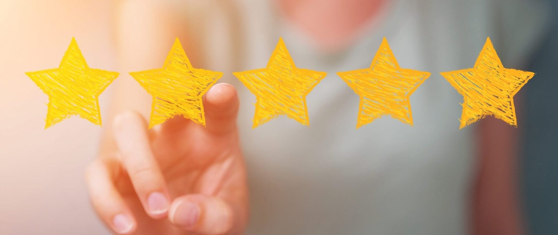 Business Woman Giving 5-Star Rating | Whitney Bateson Digital Strategy